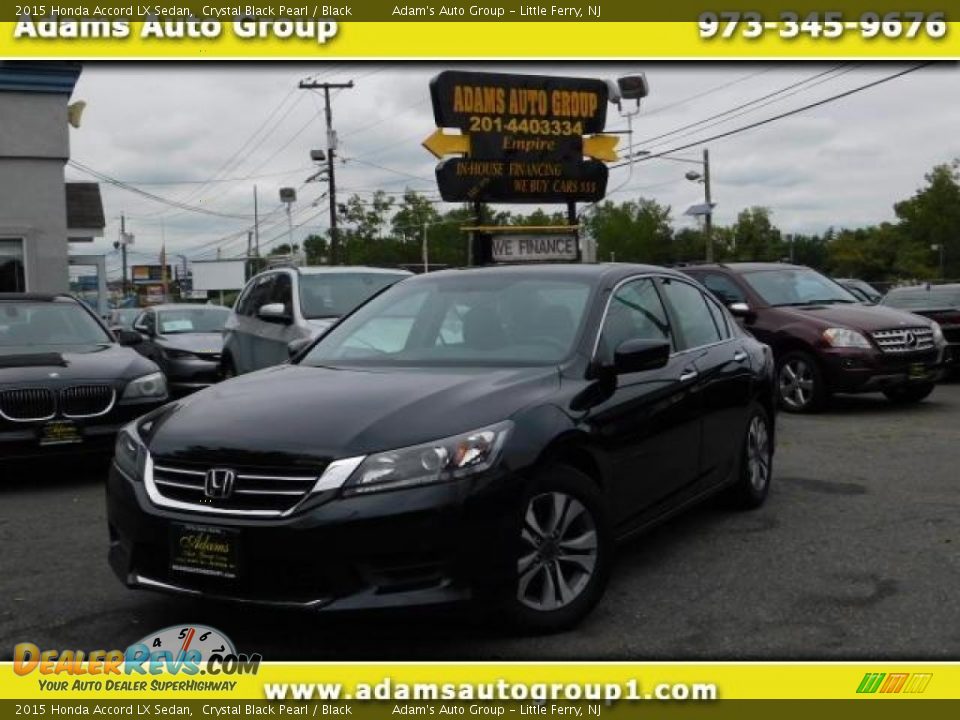 2015 Honda Accord LX Sedan Crystal Black Pearl / Black Photo #1