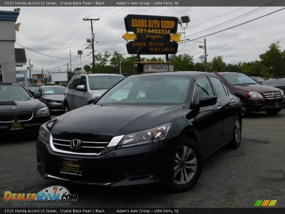 2015 Honda Accord LX Sedan Crystal Black Pearl / Black Photo #2
