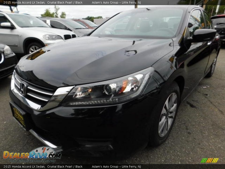 2015 Honda Accord LX Sedan Crystal Black Pearl / Black Photo #14