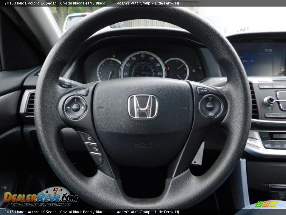 2015 Honda Accord LX Sedan Crystal Black Pearl / Black Photo #18