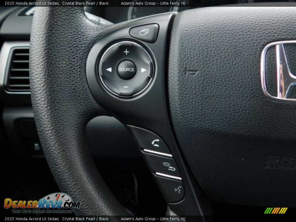 2015 Honda Accord LX Sedan Crystal Black Pearl / Black Photo #22