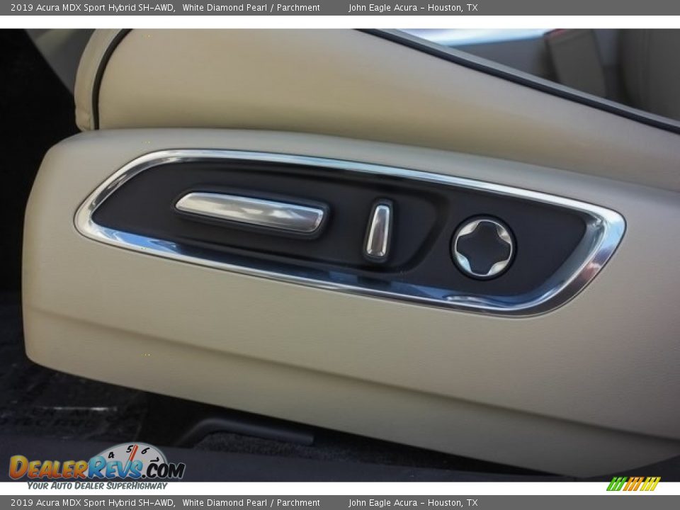 2019 Acura MDX Sport Hybrid SH-AWD White Diamond Pearl / Parchment Photo #13