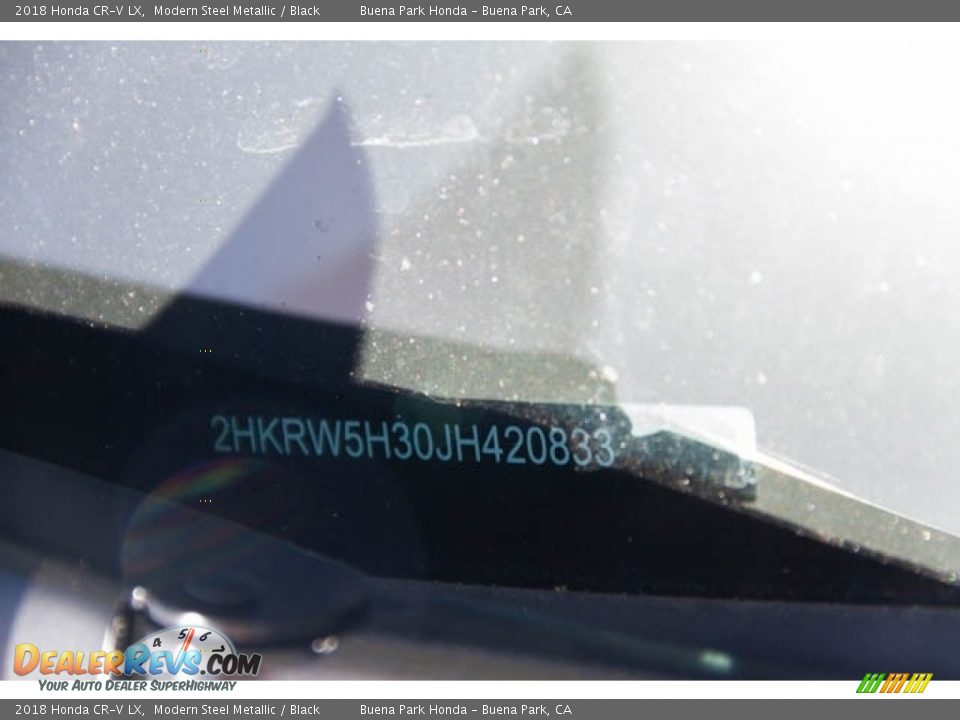 2018 Honda CR-V LX Modern Steel Metallic / Black Photo #17