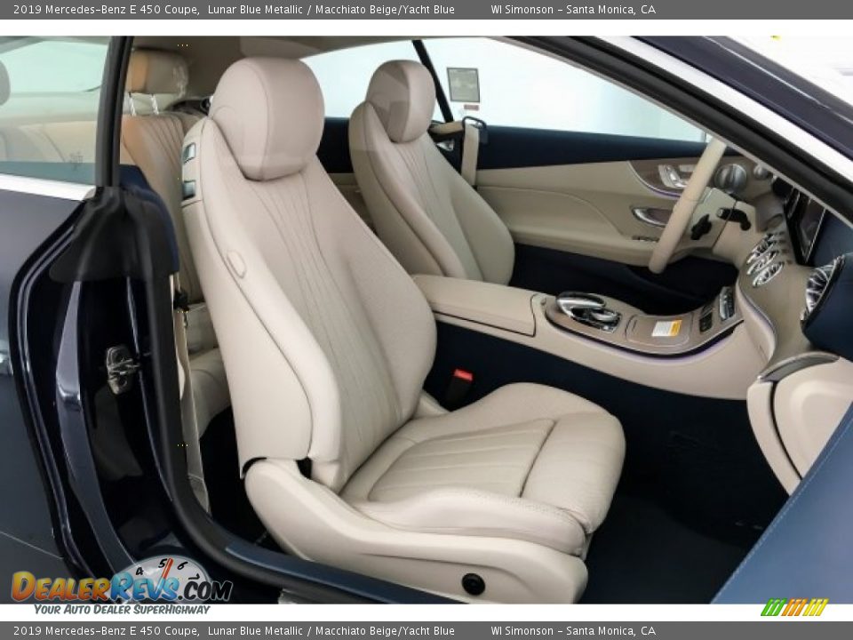 Macchiato Beige/Yacht Blue Interior - 2019 Mercedes-Benz E 450 Coupe Photo #5