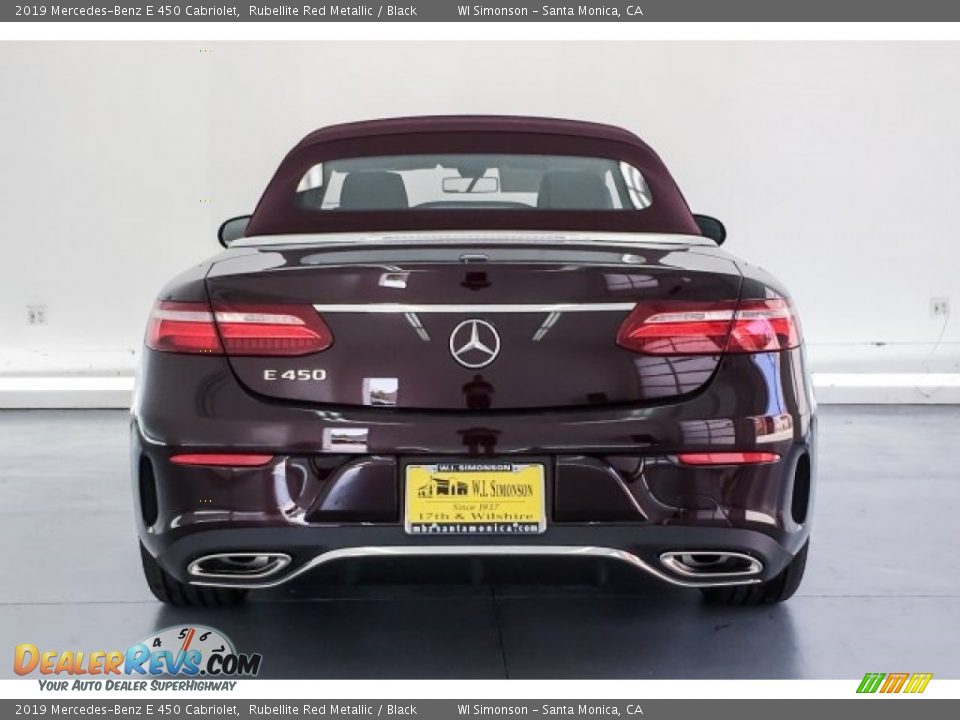 2019 Mercedes-Benz E 450 Cabriolet Rubellite Red Metallic / Black Photo #3