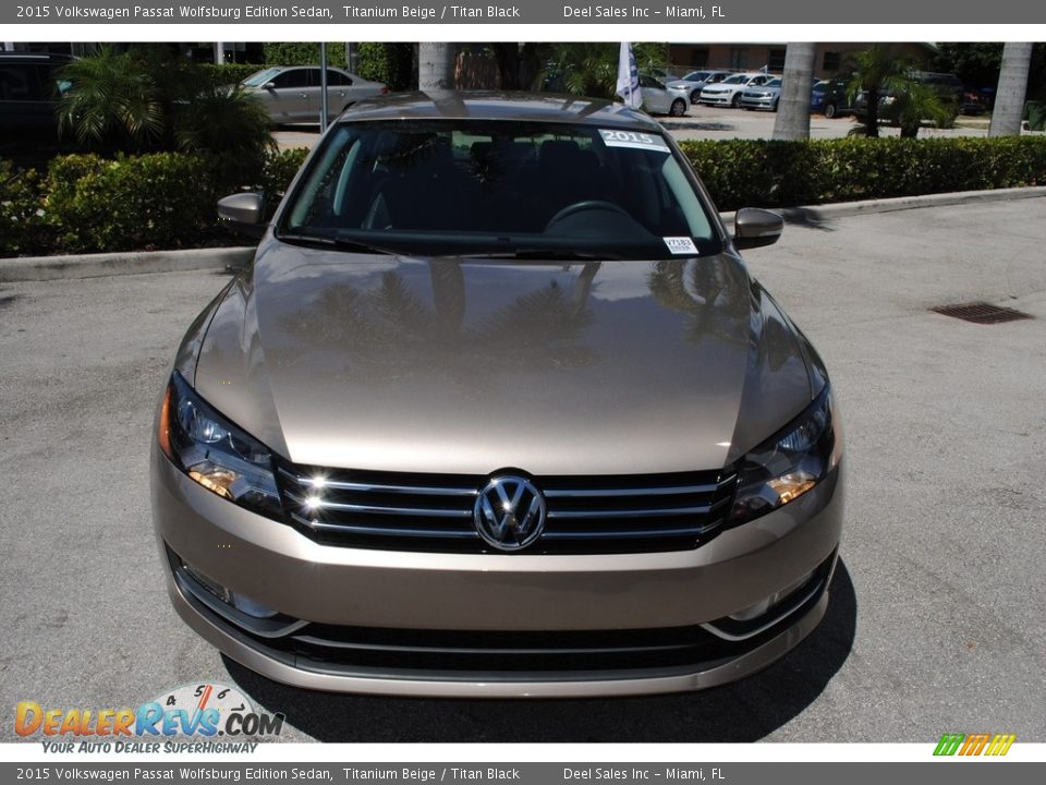 2015 Volkswagen Passat Wolfsburg Edition Sedan Titanium Beige / Titan Black Photo #3