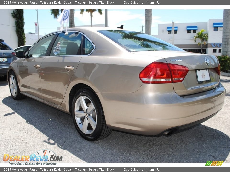 2015 Volkswagen Passat Wolfsburg Edition Sedan Titanium Beige / Titan Black Photo #7