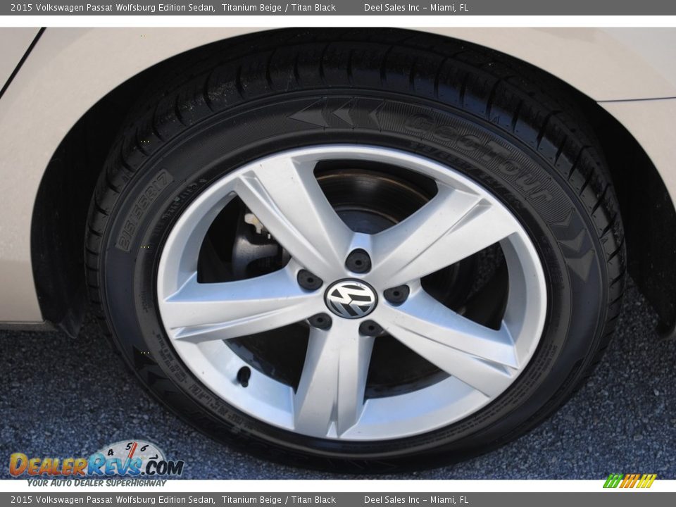 2015 Volkswagen Passat Wolfsburg Edition Sedan Titanium Beige / Titan Black Photo #10