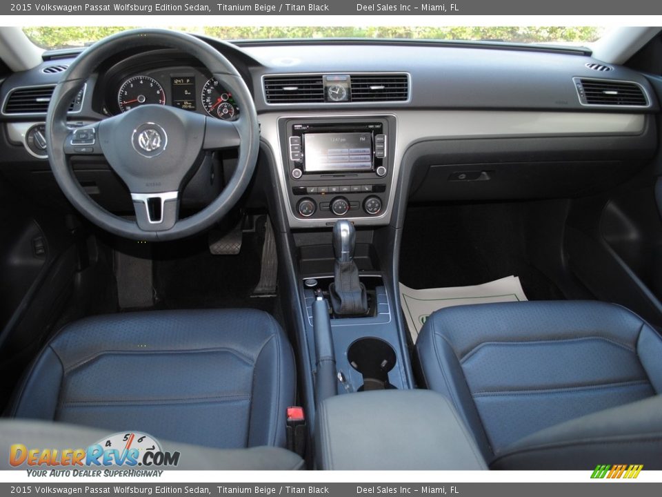 2015 Volkswagen Passat Wolfsburg Edition Sedan Titanium Beige / Titan Black Photo #12