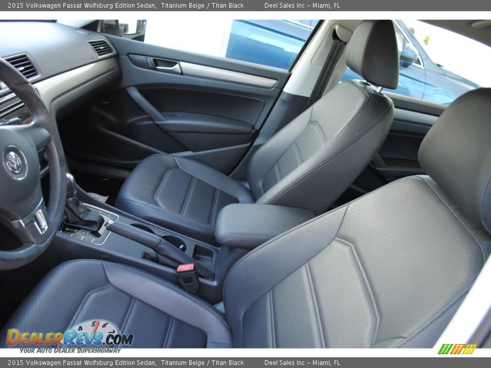 2015 Volkswagen Passat Wolfsburg Edition Sedan Titanium Beige / Titan Black Photo #13