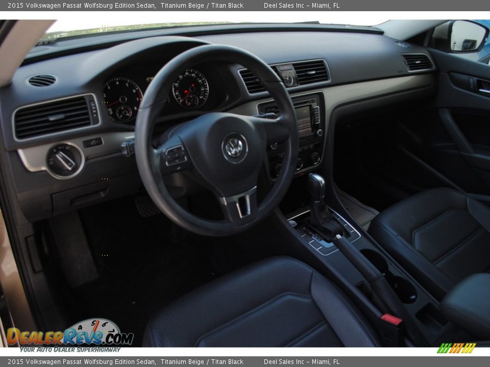 2015 Volkswagen Passat Wolfsburg Edition Sedan Titanium Beige / Titan Black Photo #15