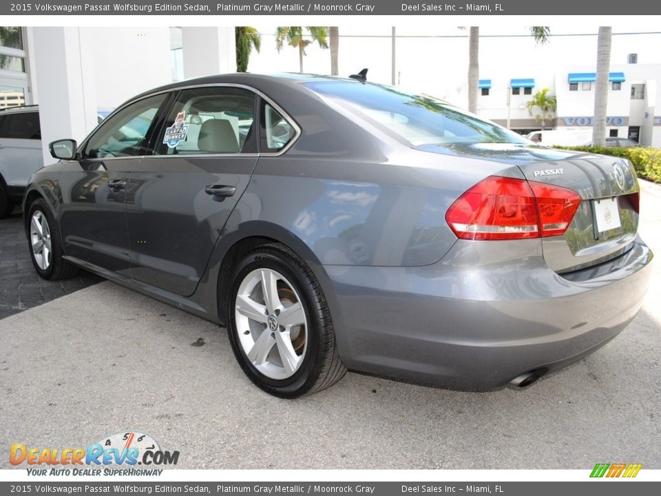 2015 Volkswagen Passat Wolfsburg Edition Sedan Platinum Gray Metallic / Moonrock Gray Photo #7