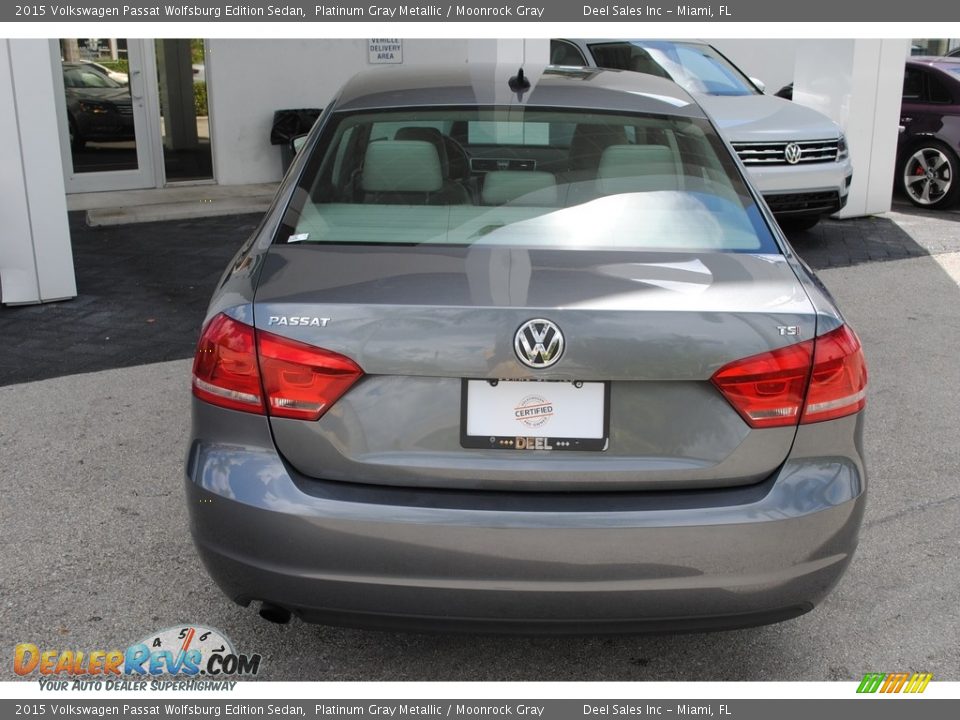 2015 Volkswagen Passat Wolfsburg Edition Sedan Platinum Gray Metallic / Moonrock Gray Photo #8