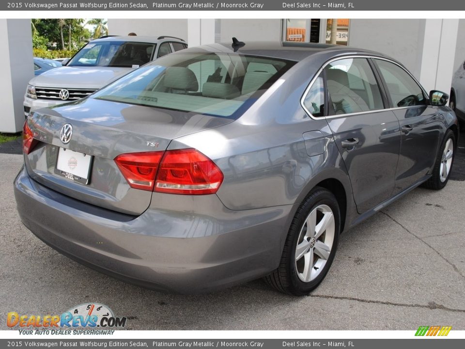 2015 Volkswagen Passat Wolfsburg Edition Sedan Platinum Gray Metallic / Moonrock Gray Photo #9