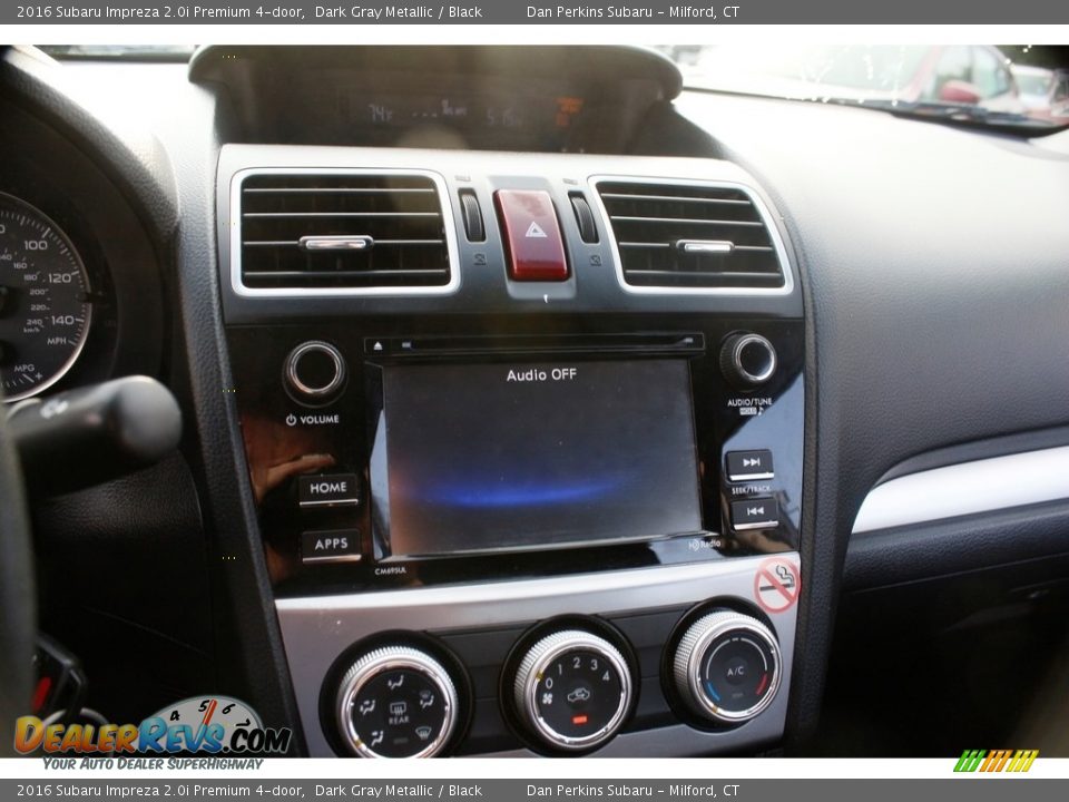 2016 Subaru Impreza 2.0i Premium 4-door Dark Gray Metallic / Black Photo #13