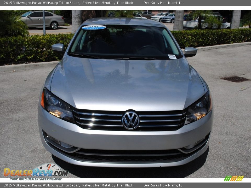 2015 Volkswagen Passat Wolfsburg Edition Sedan Reflex Silver Metallic / Titan Black Photo #3