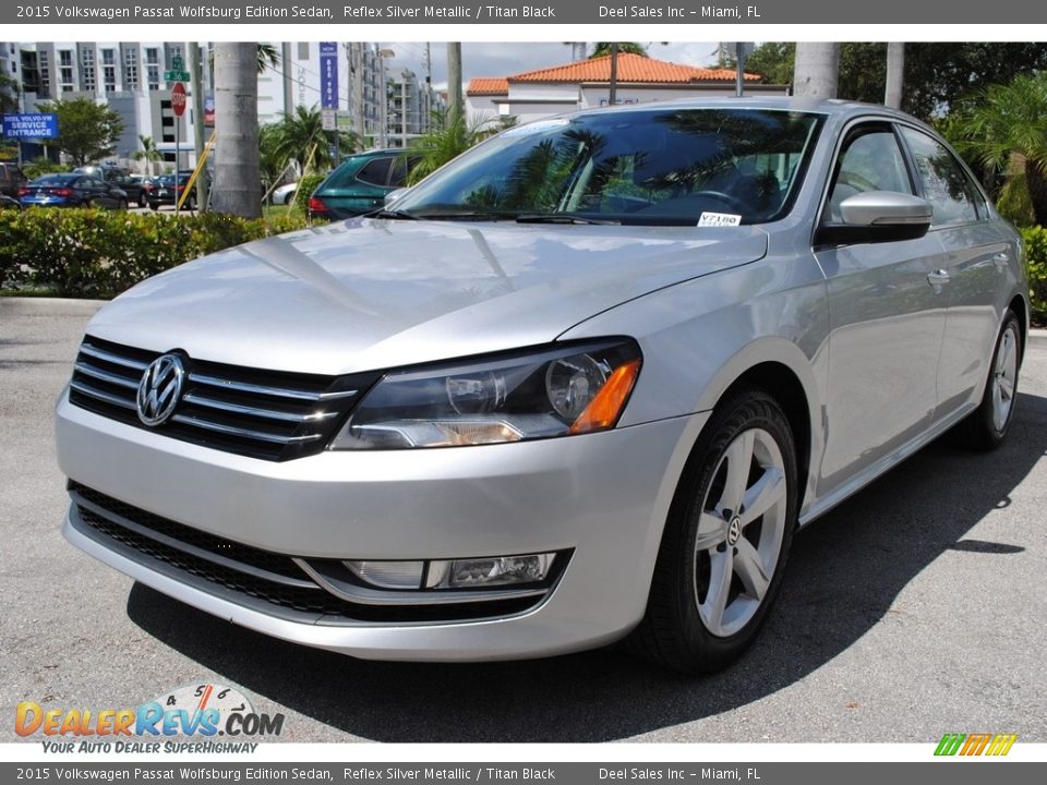 2015 Volkswagen Passat Wolfsburg Edition Sedan Reflex Silver Metallic / Titan Black Photo #5