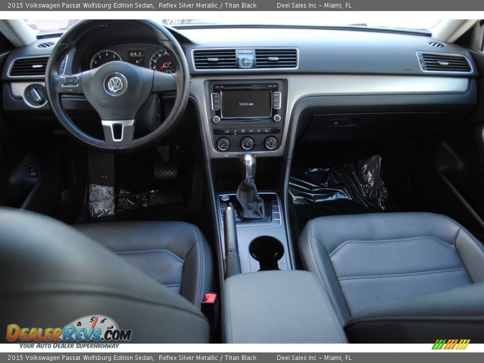2015 Volkswagen Passat Wolfsburg Edition Sedan Reflex Silver Metallic / Titan Black Photo #13