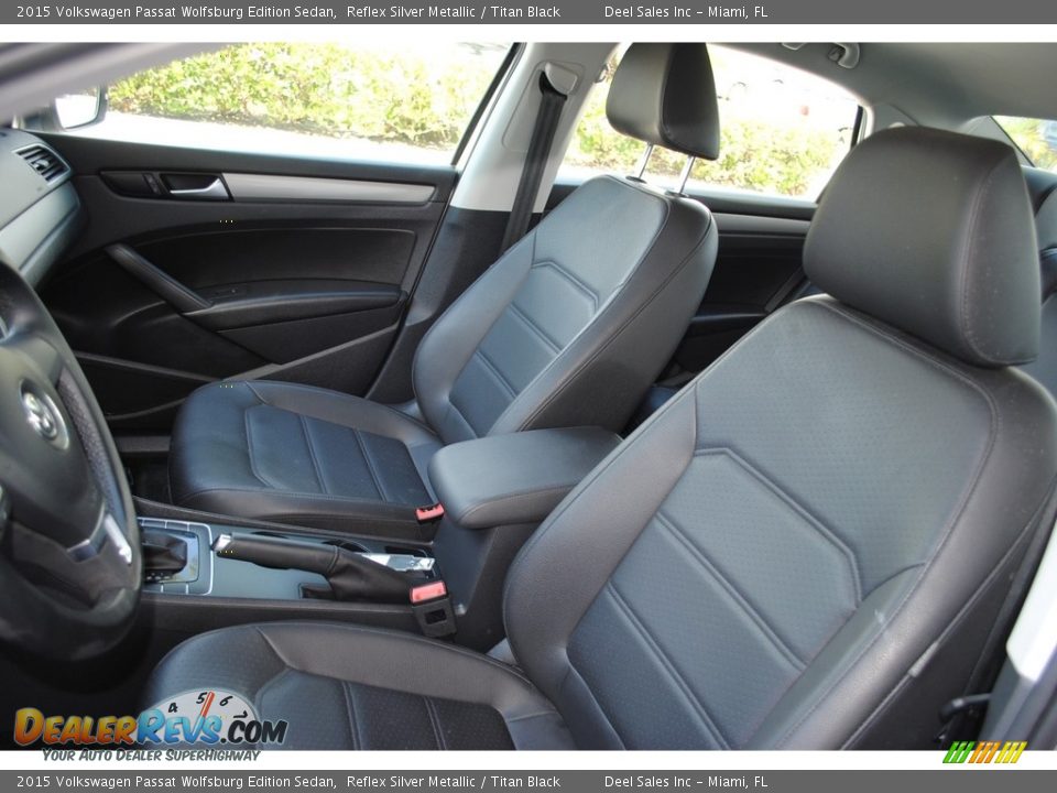 2015 Volkswagen Passat Wolfsburg Edition Sedan Reflex Silver Metallic / Titan Black Photo #14