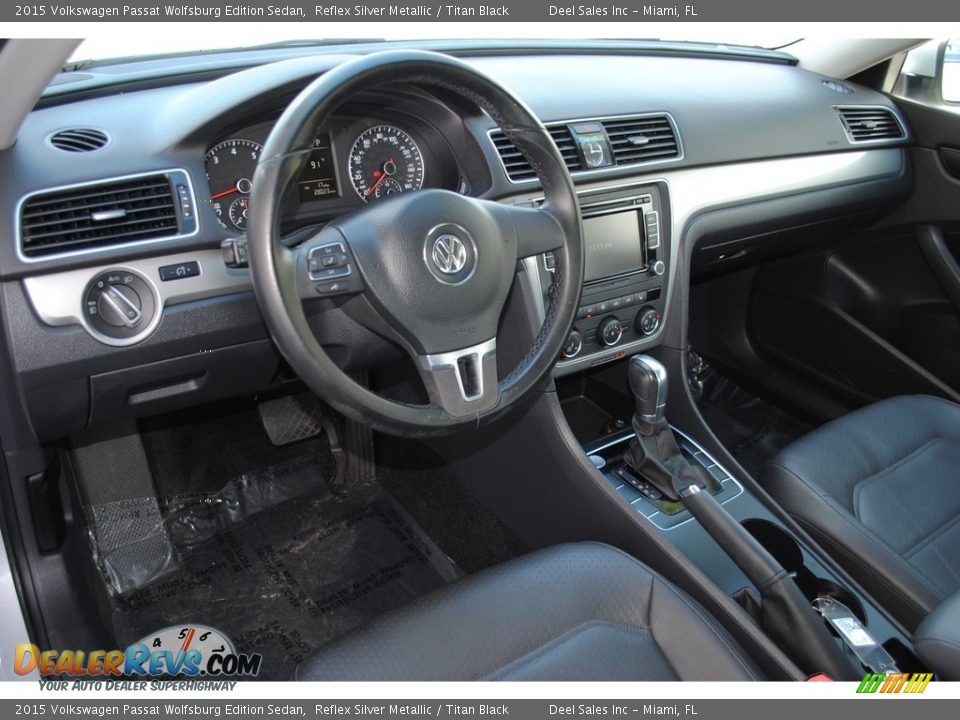 2015 Volkswagen Passat Wolfsburg Edition Sedan Reflex Silver Metallic / Titan Black Photo #16