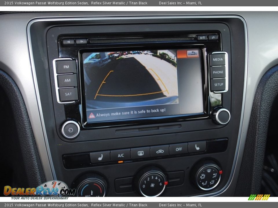 2015 Volkswagen Passat Wolfsburg Edition Sedan Reflex Silver Metallic / Titan Black Photo #17