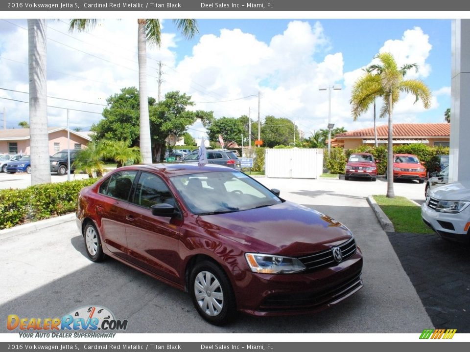 2016 Volkswagen Jetta S Cardinal Red Metallic / Titan Black Photo #1
