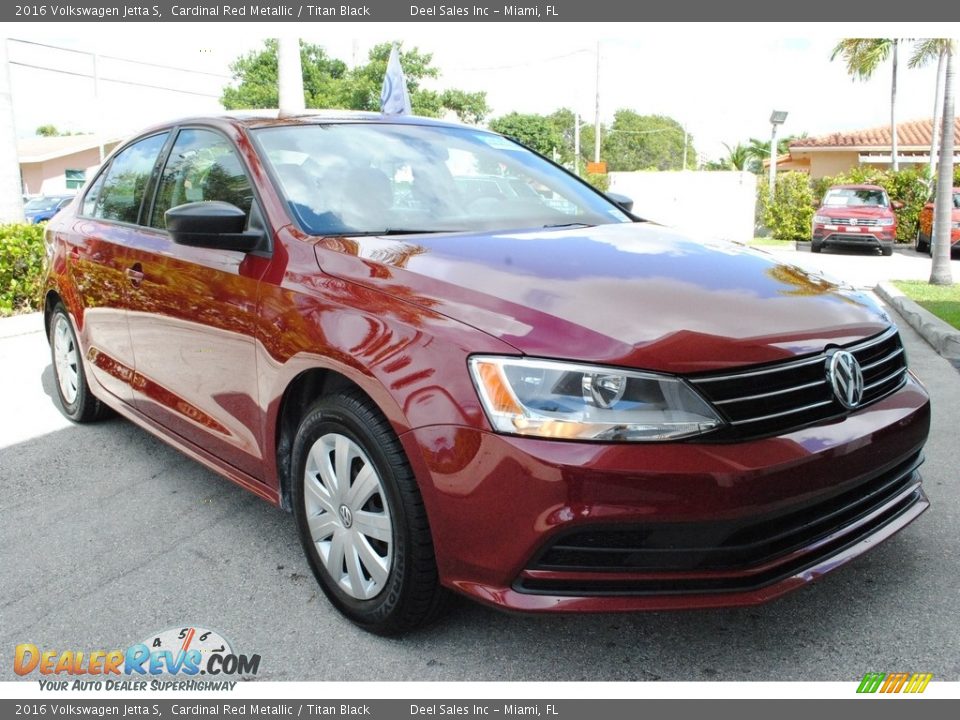 2016 Volkswagen Jetta S Cardinal Red Metallic / Titan Black Photo #2