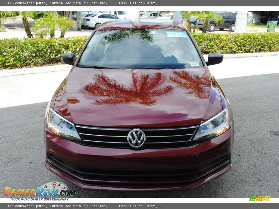 2016 Volkswagen Jetta S Cardinal Red Metallic / Titan Black Photo #3
