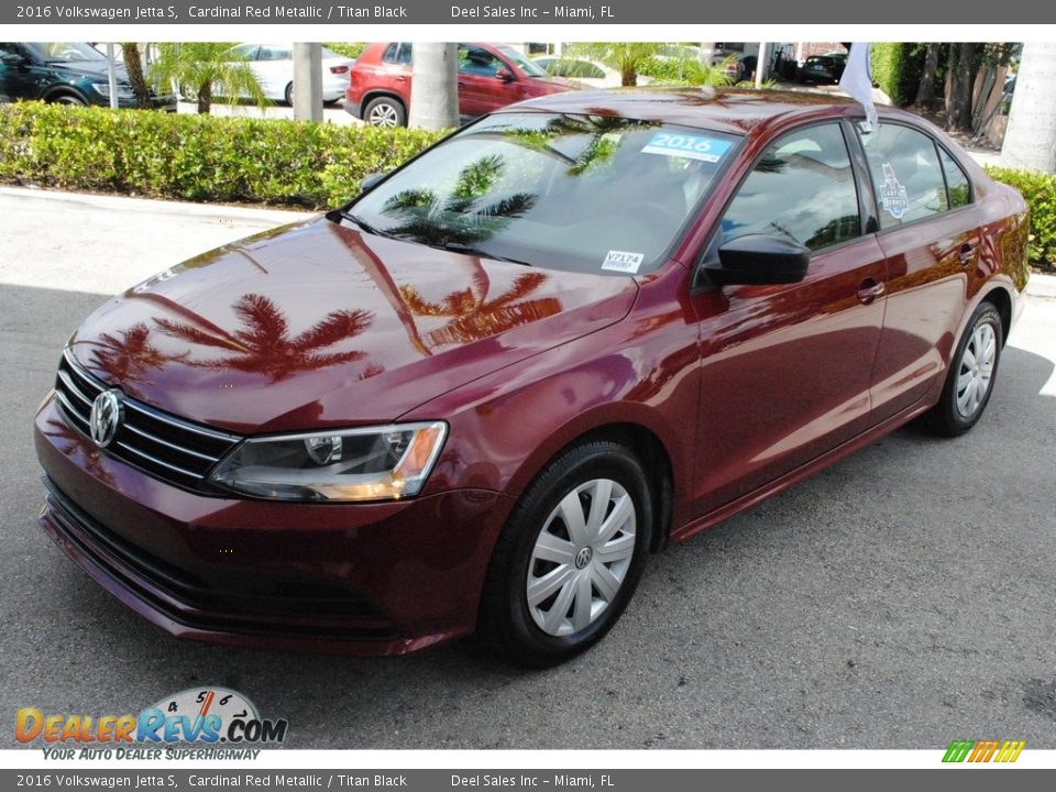2016 Volkswagen Jetta S Cardinal Red Metallic / Titan Black Photo #4