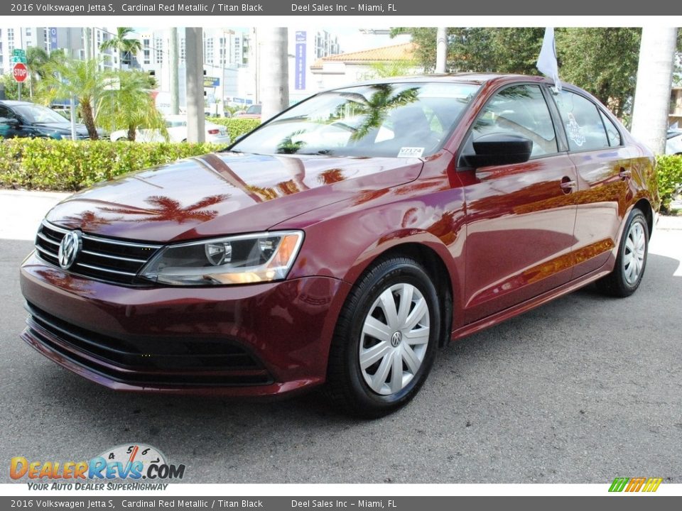 2016 Volkswagen Jetta S Cardinal Red Metallic / Titan Black Photo #5