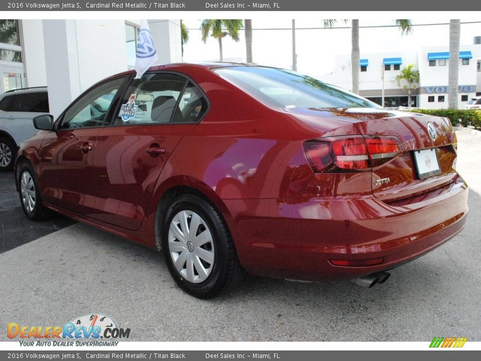 2016 Volkswagen Jetta S Cardinal Red Metallic / Titan Black Photo #7