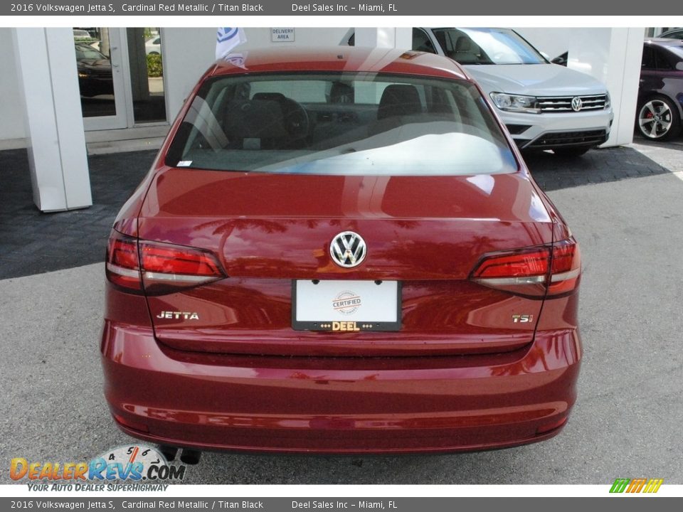2016 Volkswagen Jetta S Cardinal Red Metallic / Titan Black Photo #8
