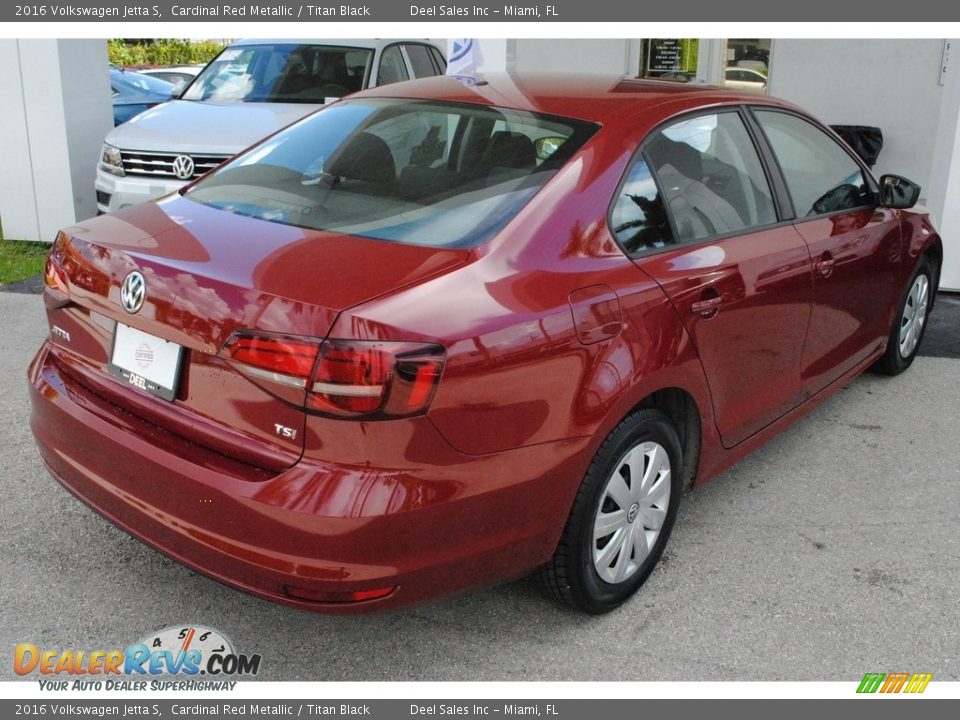 2016 Volkswagen Jetta S Cardinal Red Metallic / Titan Black Photo #9