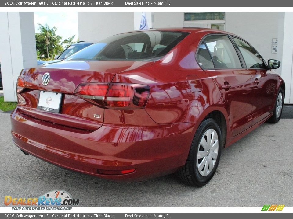 2016 Volkswagen Jetta S Cardinal Red Metallic / Titan Black Photo #10