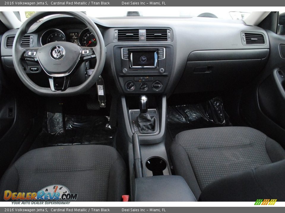 2016 Volkswagen Jetta S Cardinal Red Metallic / Titan Black Photo #13