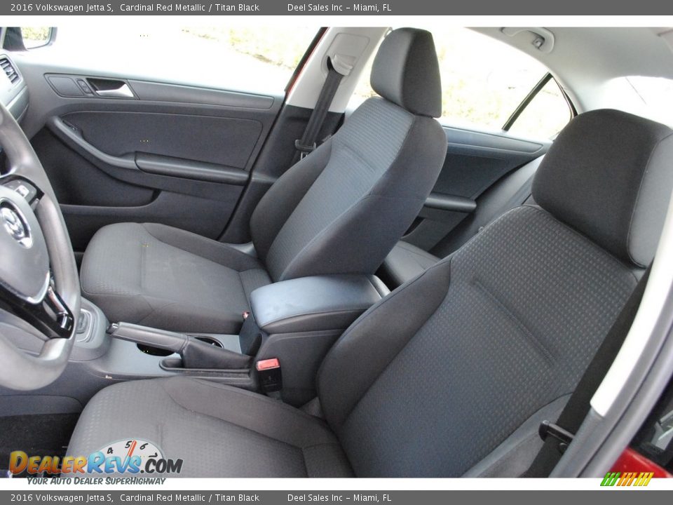 2016 Volkswagen Jetta S Cardinal Red Metallic / Titan Black Photo #14