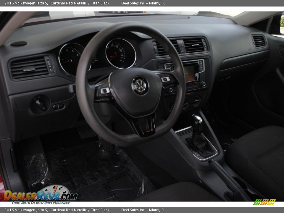 2016 Volkswagen Jetta S Cardinal Red Metallic / Titan Black Photo #16