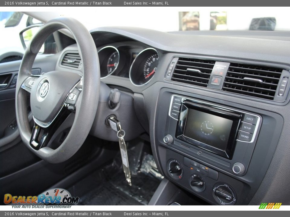 2016 Volkswagen Jetta S Cardinal Red Metallic / Titan Black Photo #19