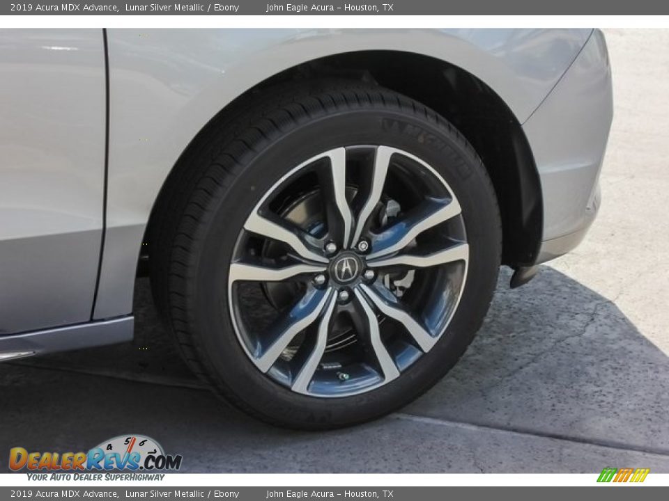 2019 Acura MDX Advance Lunar Silver Metallic / Ebony Photo #10