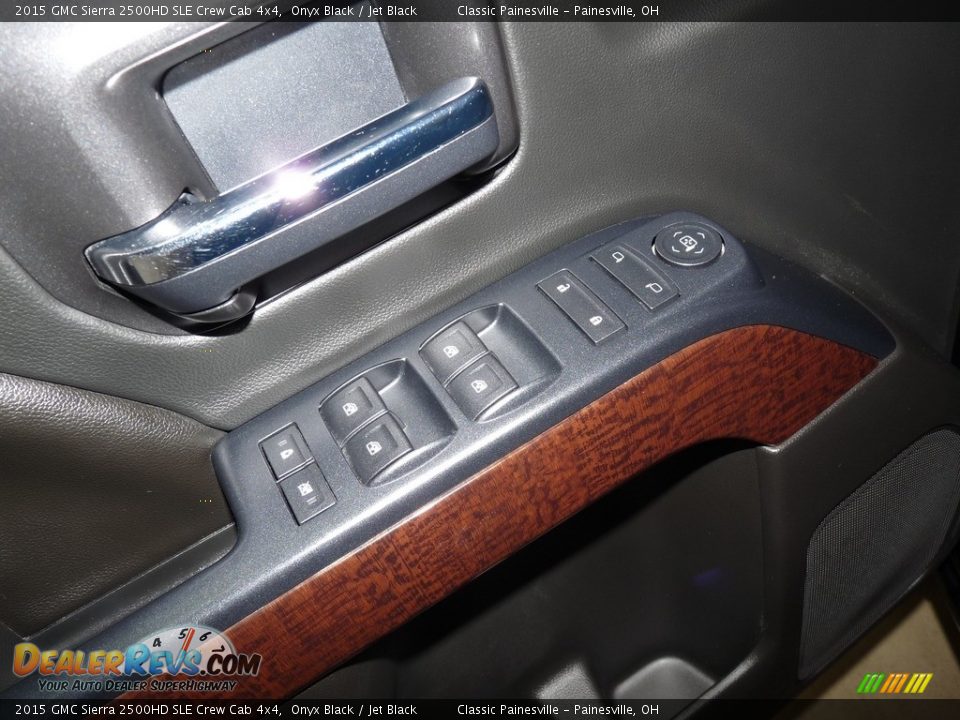 2015 GMC Sierra 2500HD SLE Crew Cab 4x4 Onyx Black / Jet Black Photo #10