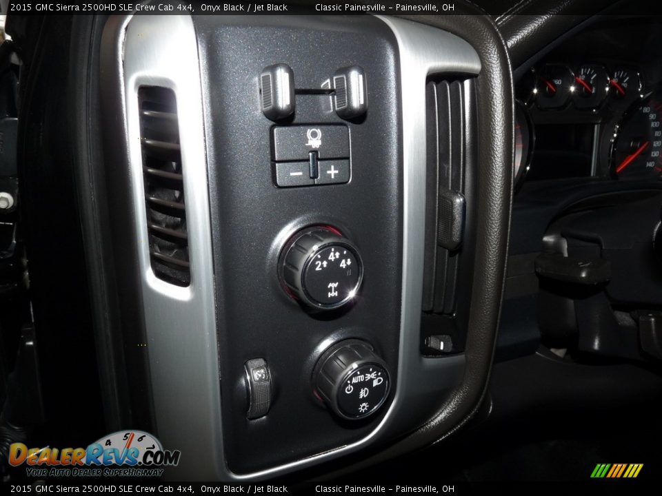 2015 GMC Sierra 2500HD SLE Crew Cab 4x4 Onyx Black / Jet Black Photo #11