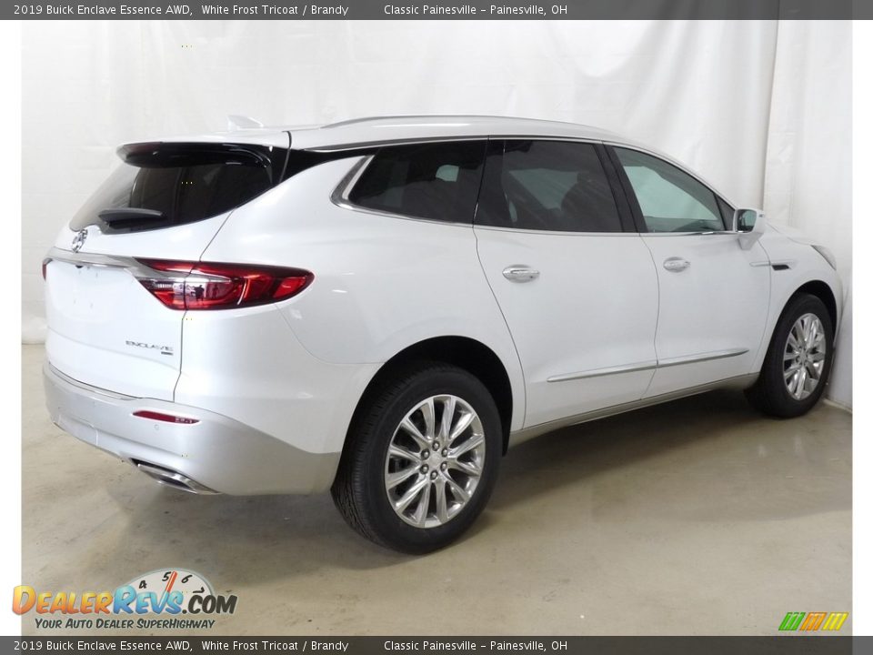 2019 Buick Enclave Essence AWD White Frost Tricoat / Brandy Photo #2