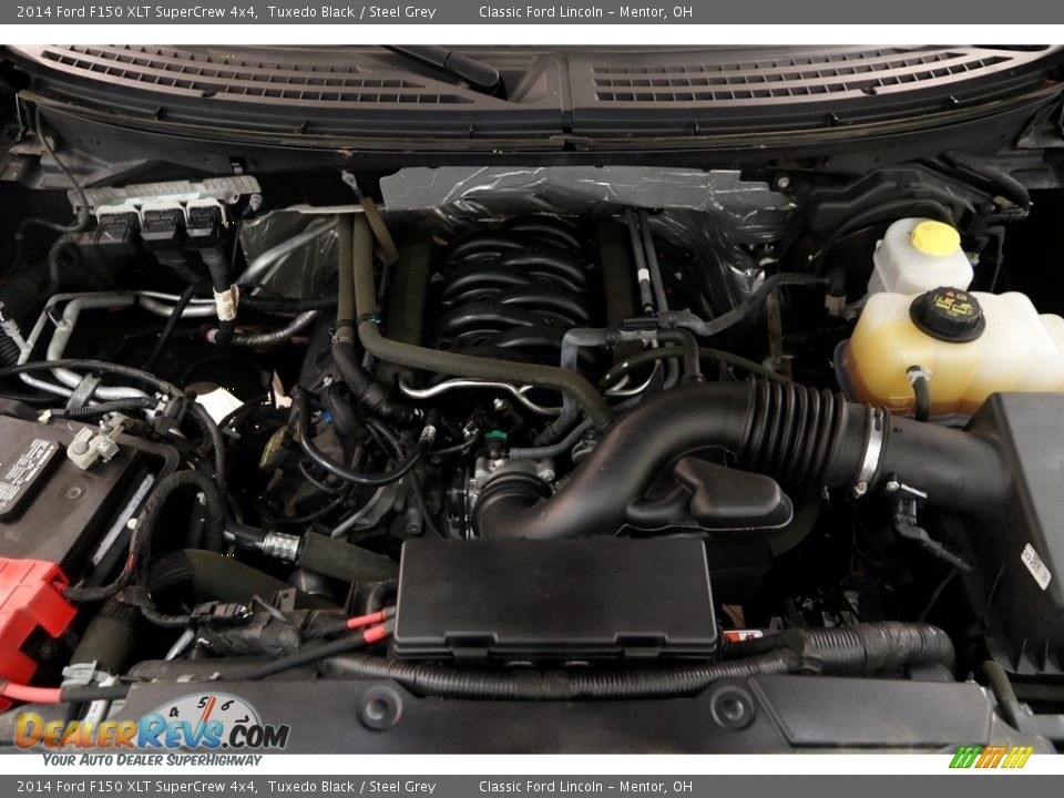2014 Ford F150 XLT SuperCrew 4x4 Tuxedo Black / Steel Grey Photo #19
