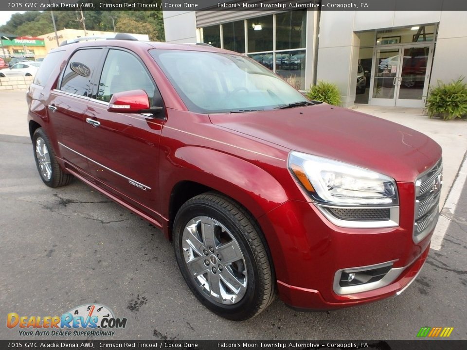 2015 GMC Acadia Denali AWD Crimson Red Tincoat / Cocoa Dune Photo #9