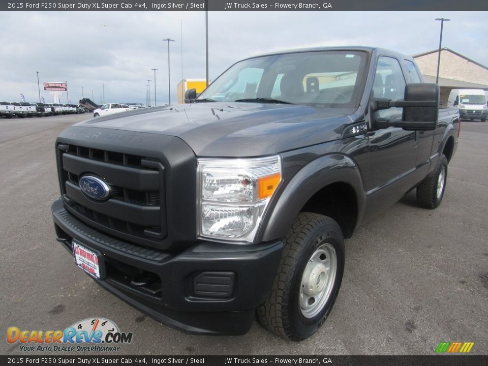 2015 Ford F250 Super Duty XL Super Cab 4x4 Ingot Silver / Steel Photo #1