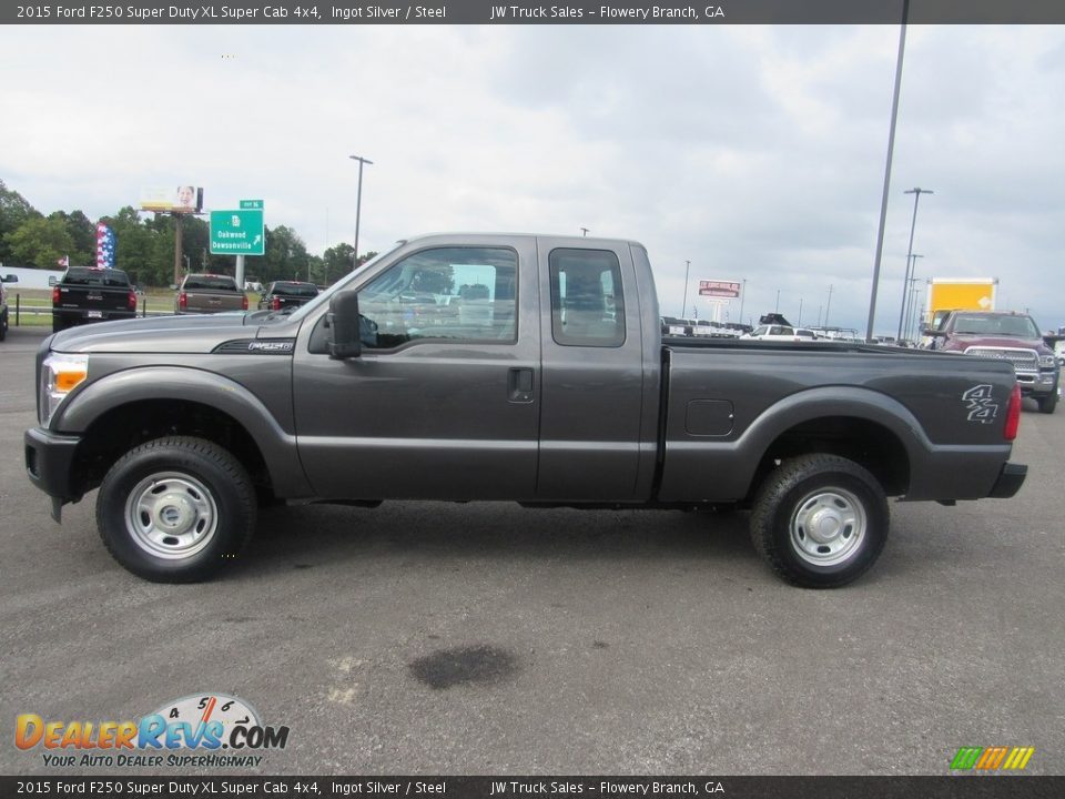 2015 Ford F250 Super Duty XL Super Cab 4x4 Ingot Silver / Steel Photo #2