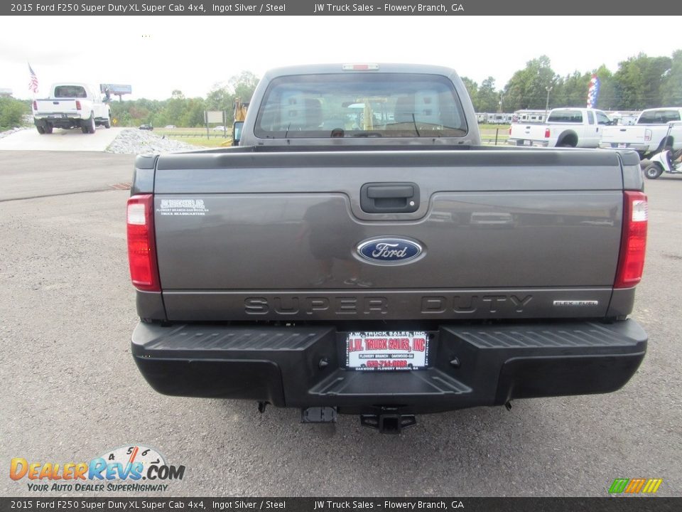 2015 Ford F250 Super Duty XL Super Cab 4x4 Ingot Silver / Steel Photo #4