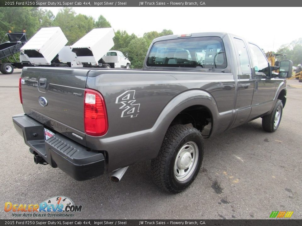 2015 Ford F250 Super Duty XL Super Cab 4x4 Ingot Silver / Steel Photo #5