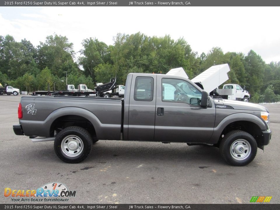 2015 Ford F250 Super Duty XL Super Cab 4x4 Ingot Silver / Steel Photo #6