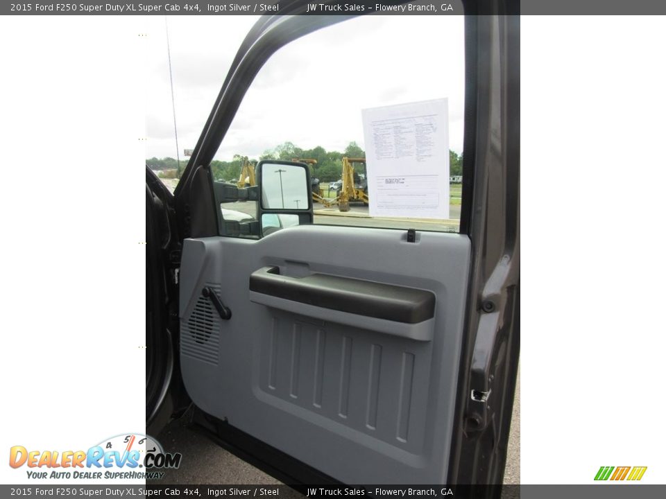 2015 Ford F250 Super Duty XL Super Cab 4x4 Ingot Silver / Steel Photo #9